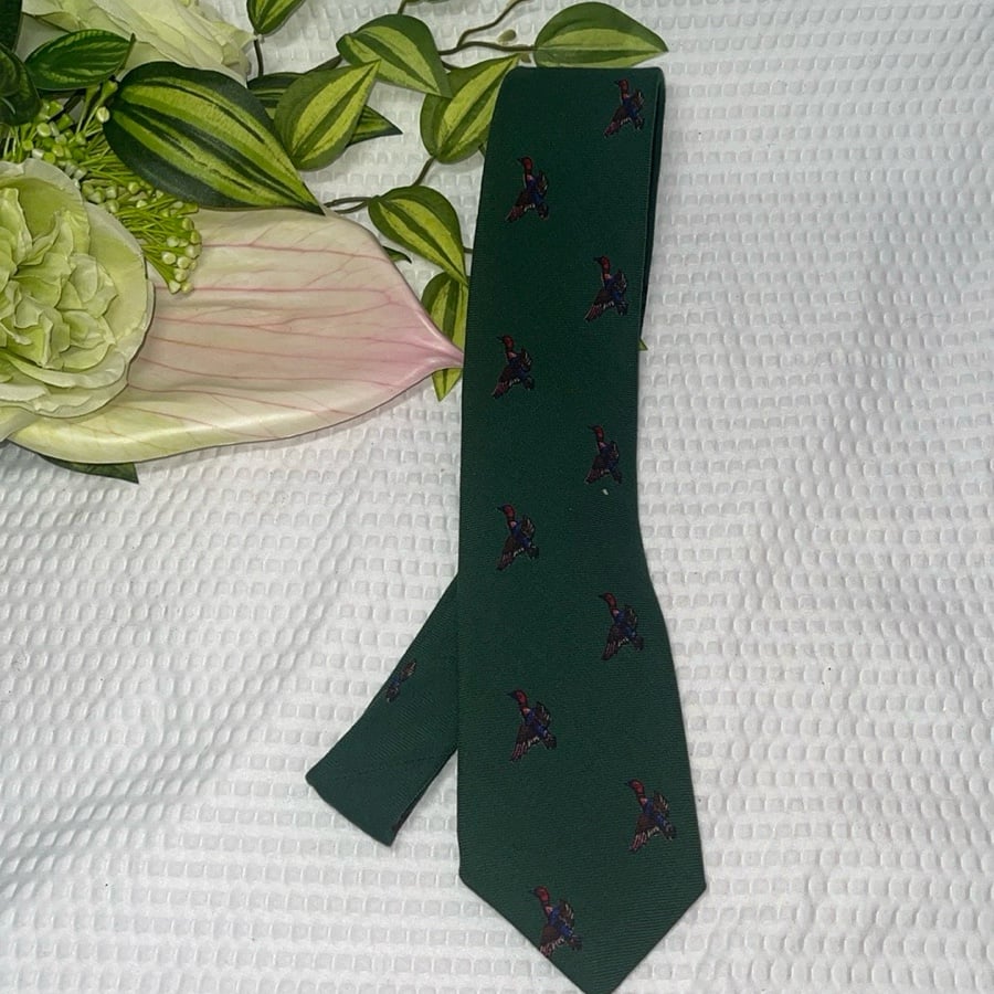 Bert Pulitzer Collector’s Edition Mens Neck Tie Redhead DUCKS Hunter