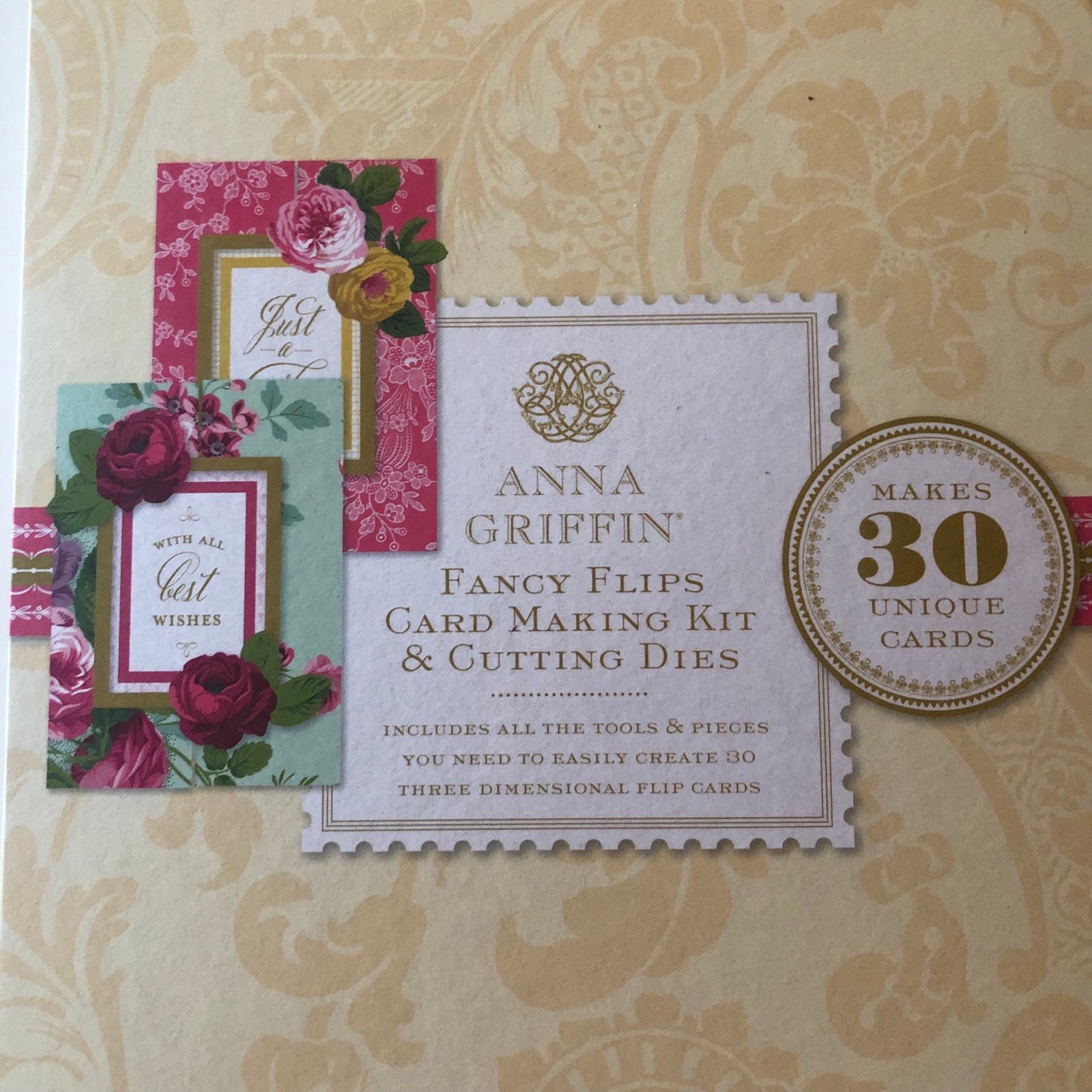 Anna Griffin - NOS - Fancy Flips Card Making Kit & Cutting Dies