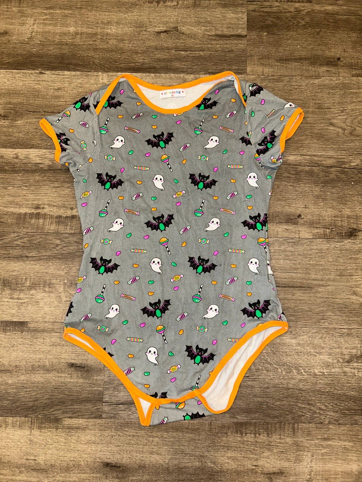 Little for big Halloween onesie