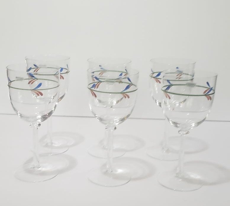Vintage Krosno wine glasses