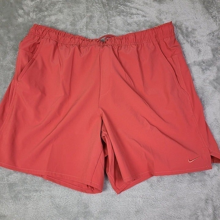 Nike Unlimited 7 Dri-Fit Training Shorts Adobe Red Mens Size XXL DV9340-655 NWT