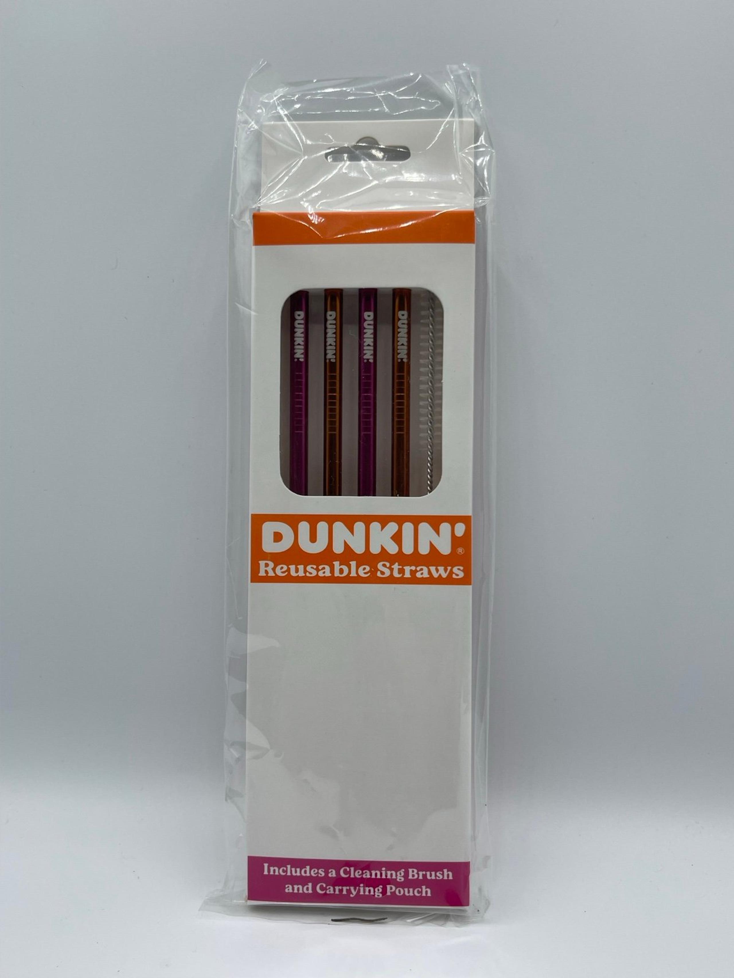 New Dunkin Donuts Rainbow Reusable Straw