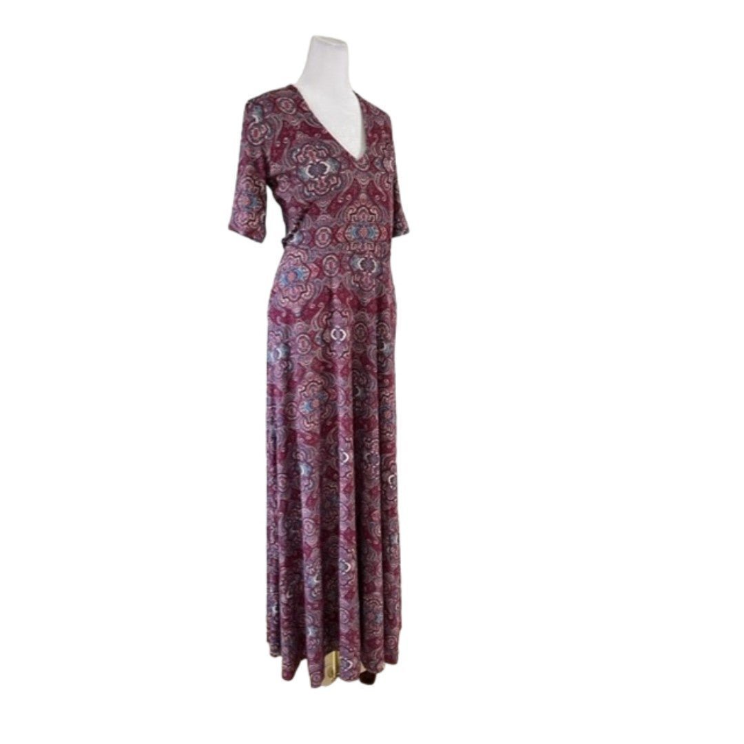 Agnes & Dora The Austen Dress Paisley Maxi NWT Size Medium Tall