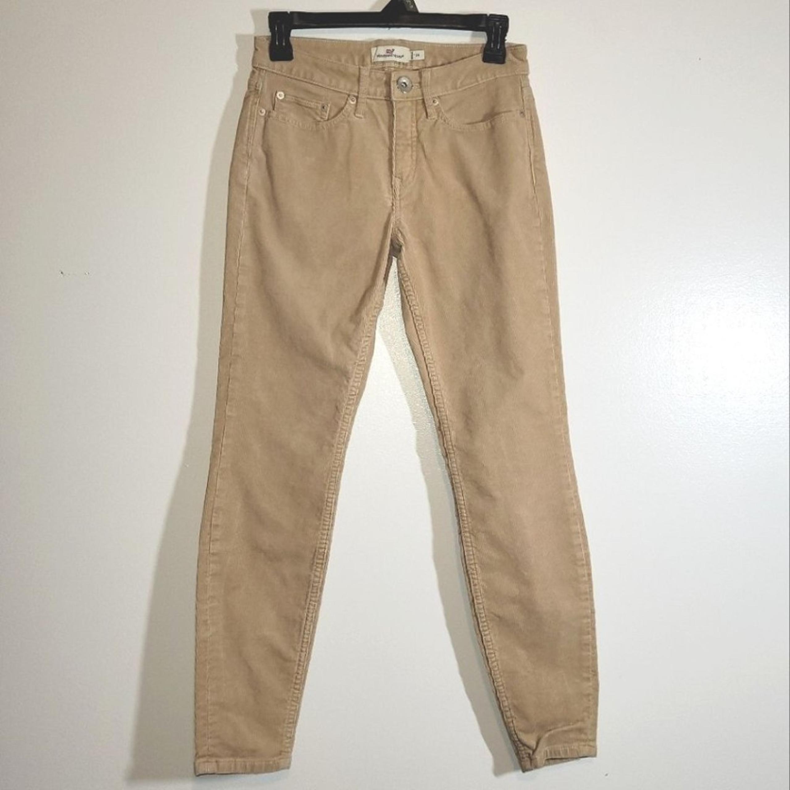 Vineyard Vines High Rise Skinny Corduroy Pants 24