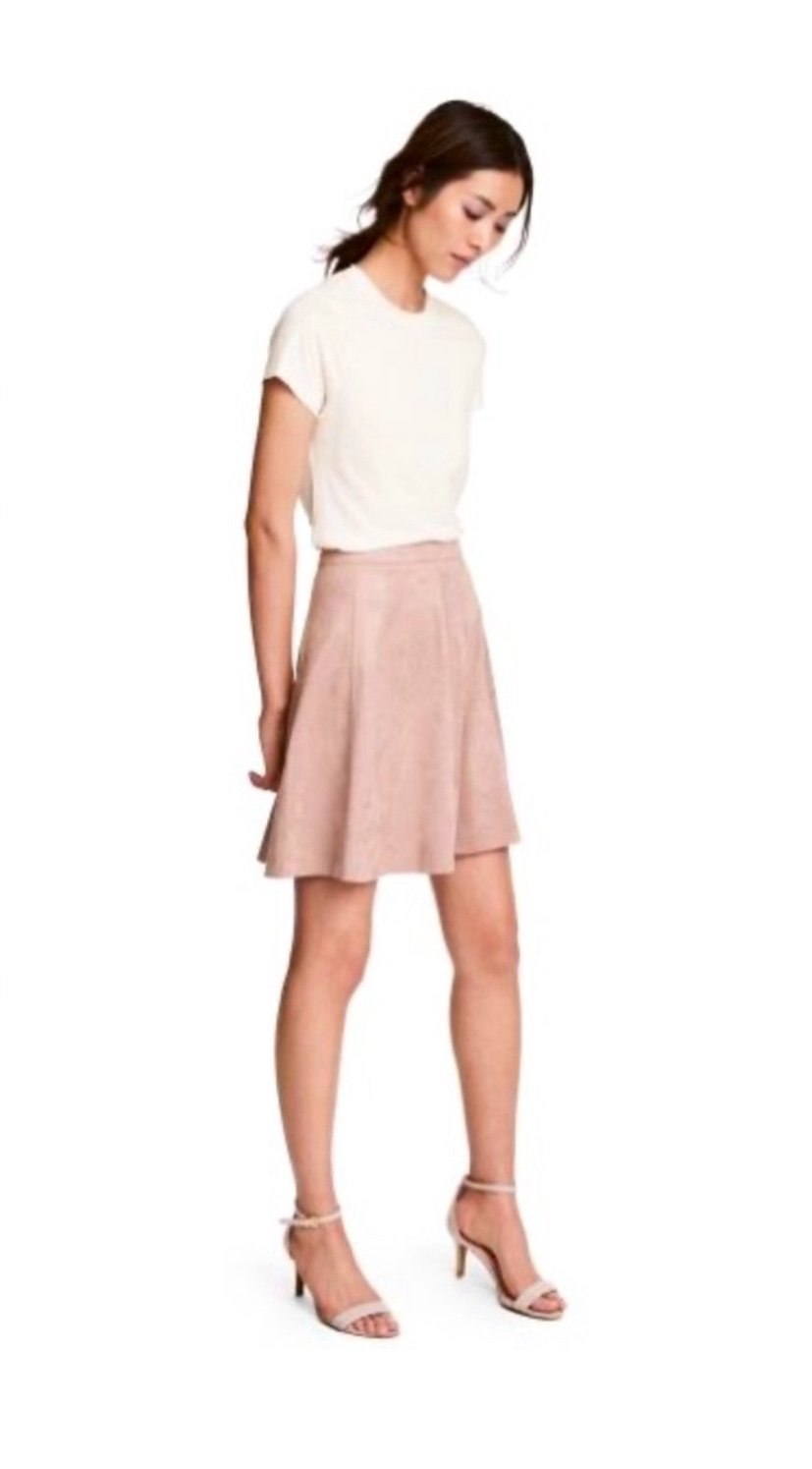 NWOT H&M Faux Suede Skirt
