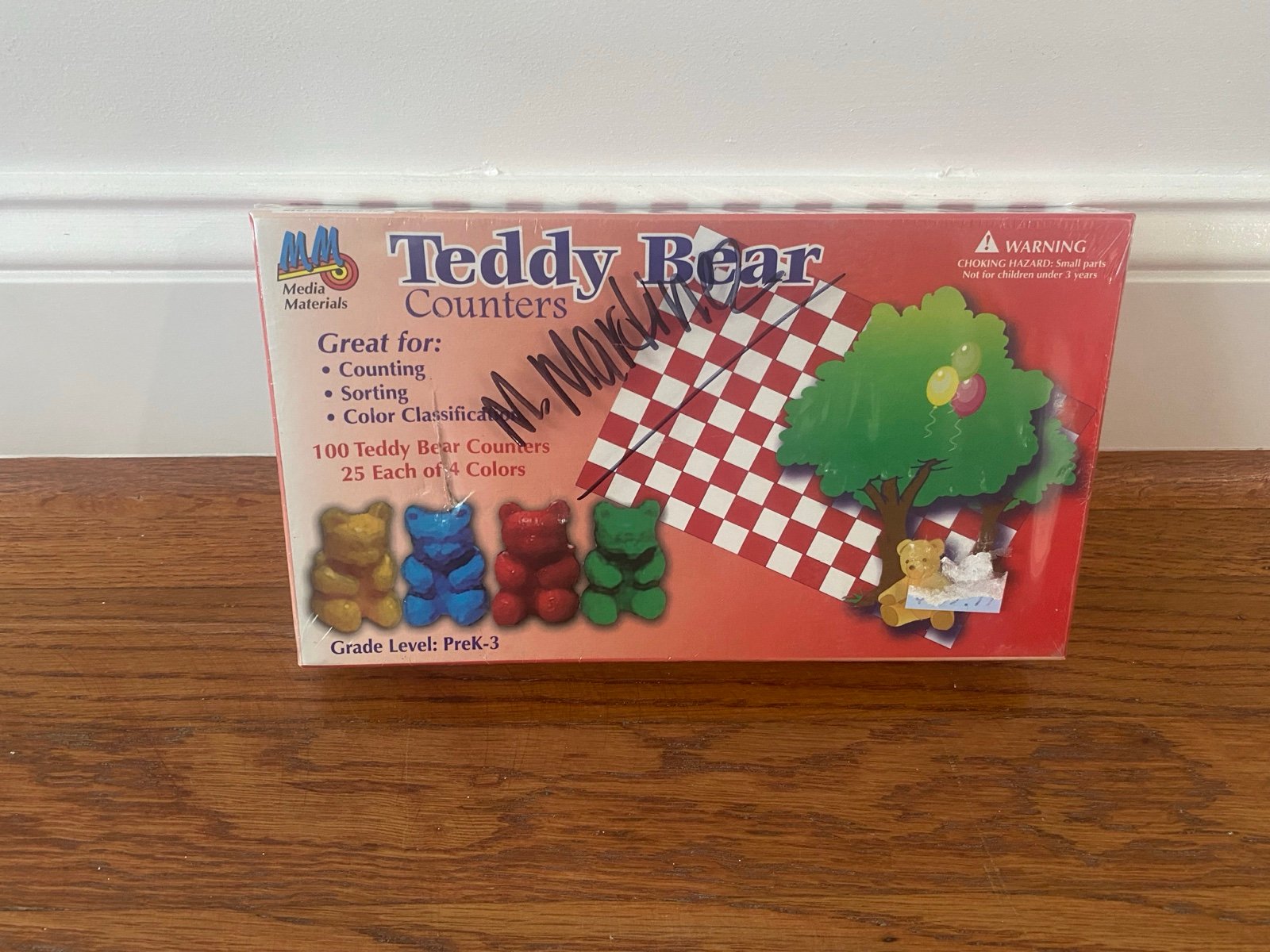Media Materials Plastic Teddy Bear Counters 100 Bears In 4 Different Colors New