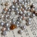 69 Pieces Half-Drilled Cultured Pearls for Jewelry Making
