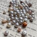 69 Pieces Half-Drilled Cultured Pearls for Jewelry Making