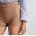 Everlane The Cozy Stretch Short Ribbed Knit Micro Shorts Carmel Size Large. Soft
