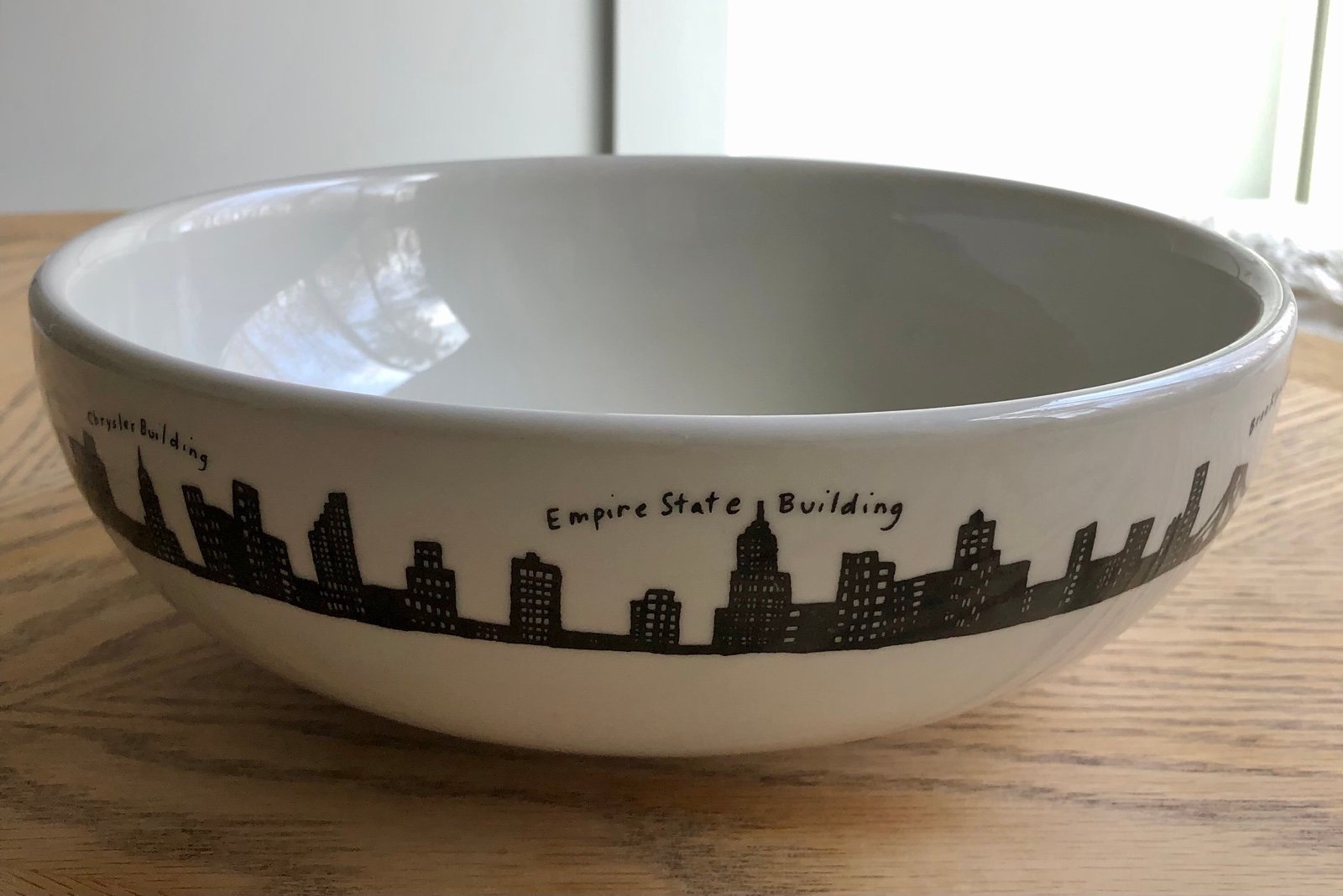 Fishs eddy new york city skyline salad bowl