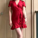 Reformation Sally Dress in Red 100% Linen - Size S (Orig. 198)