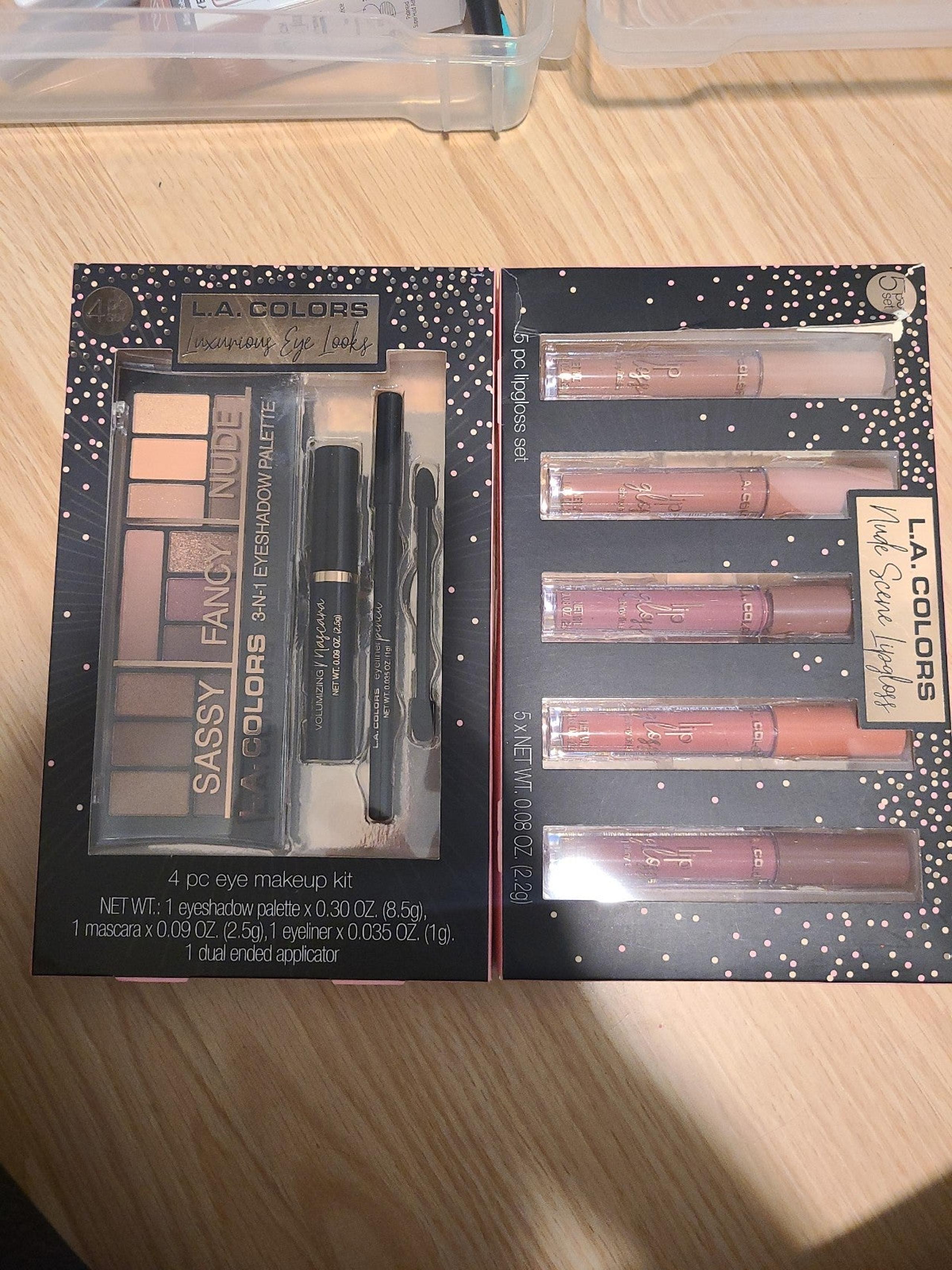 L.A. COLORS MAKE UP/ LIPGLOSS GIFT SET