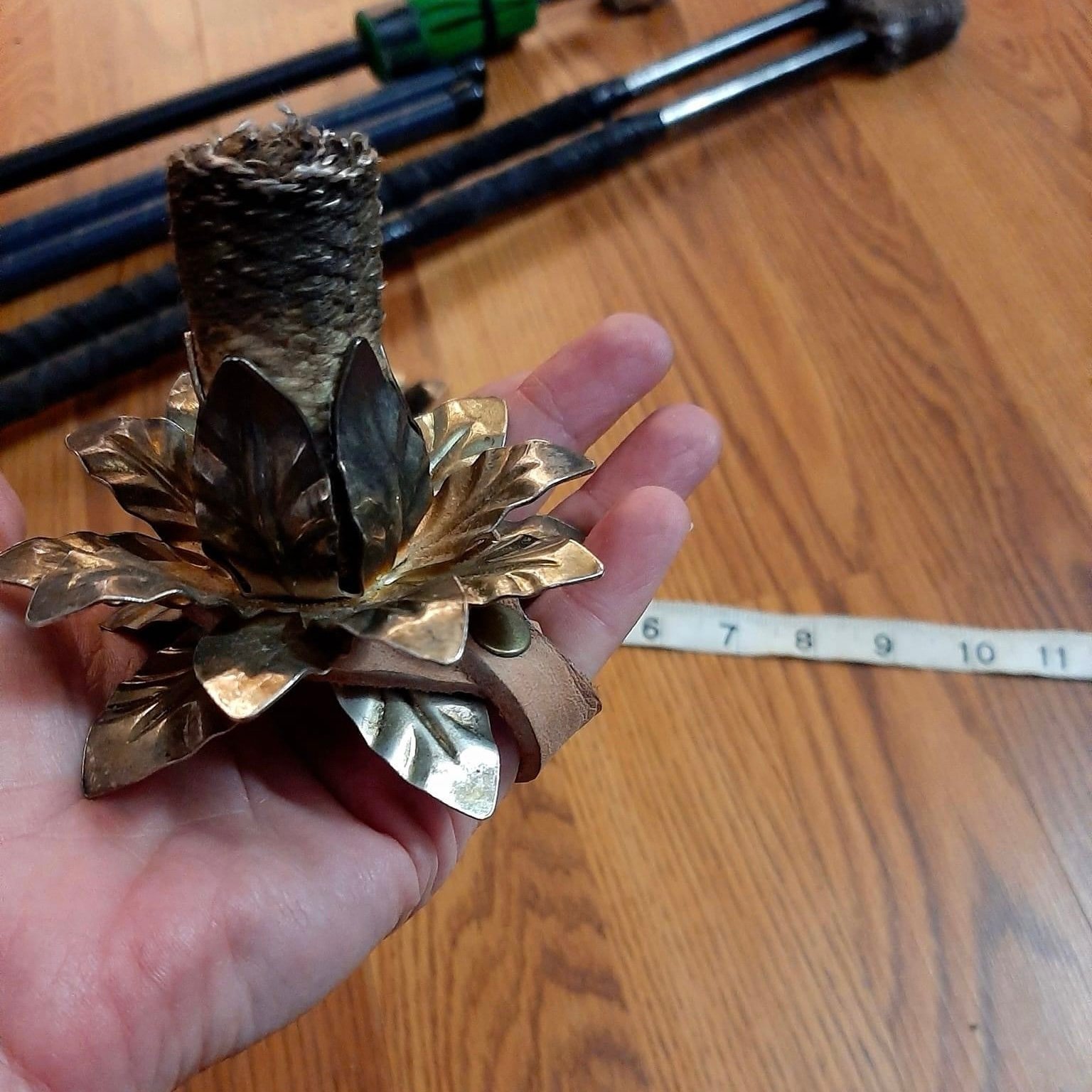 lotus palm flames hand torches