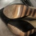 GEORGINA GOODMAN Daryl black/ beige peep-toe platform heel pumps sz 36