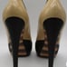 GEORGINA GOODMAN Daryl black/ beige peep-toe platform heel pumps sz 36