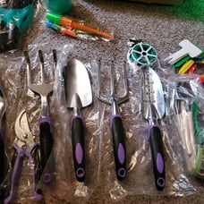 Tudoccy Garden Tools Set 83 Piece, Succulent Tools Set Included, Heavy Duty Alum