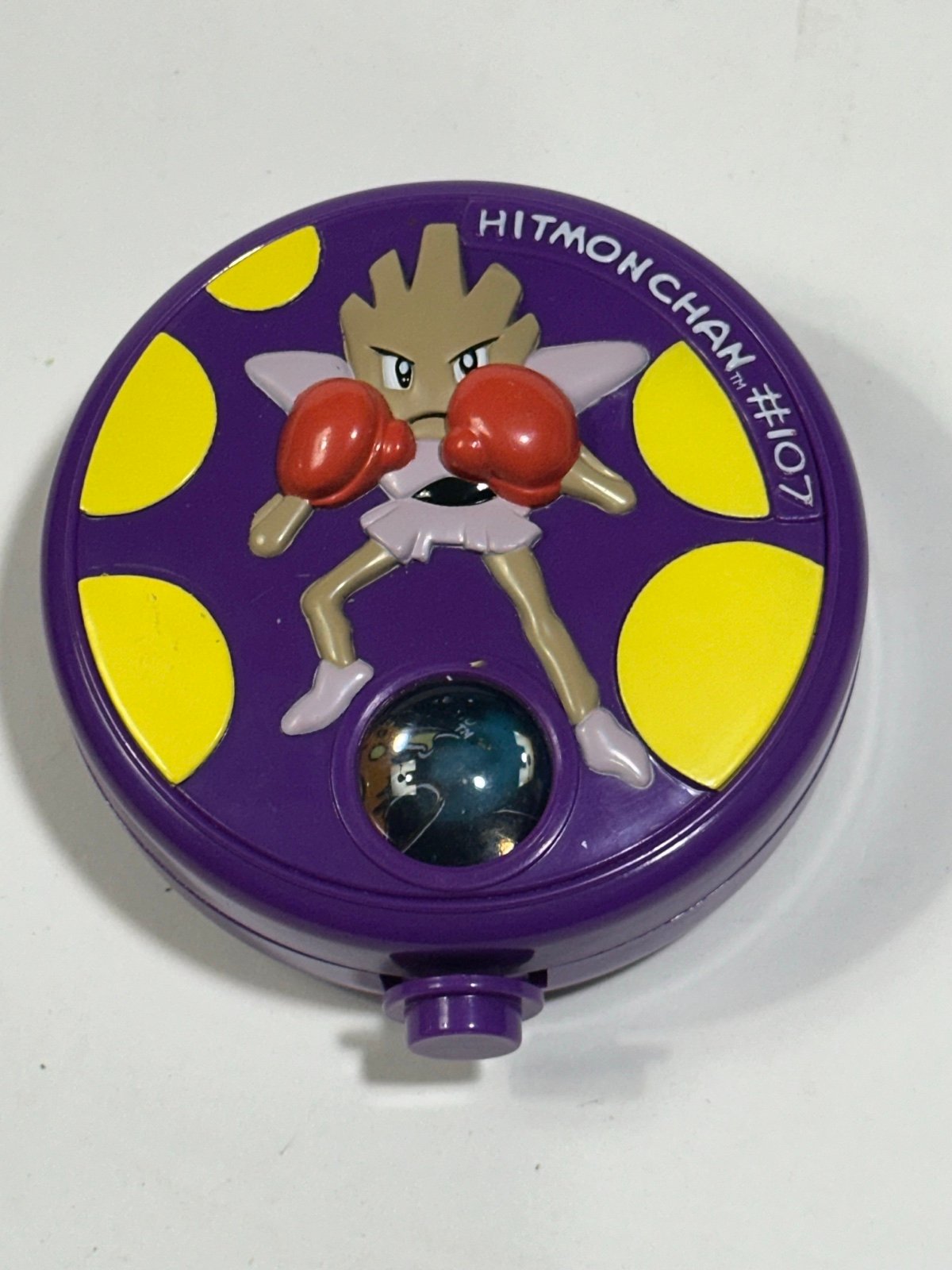 Pokemon Hitmonchan Marble case with 8 Pokemon marbles toybiz