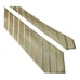 Charvet Metallic Gold w/ Silver Stripe Silk Neck Tie Mens Size 4 W 58 L