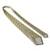 Charvet Metallic Gold w/ Silver Stripe Silk Neck Tie Mens Size 4 W 58 L