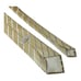Charvet Metallic Gold w/ Silver Stripe Silk Neck Tie Mens Size 4 W 58 L
