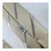 Charvet Metallic Gold w/ Silver Stripe Silk Neck Tie Mens Size 4 W 58 L
