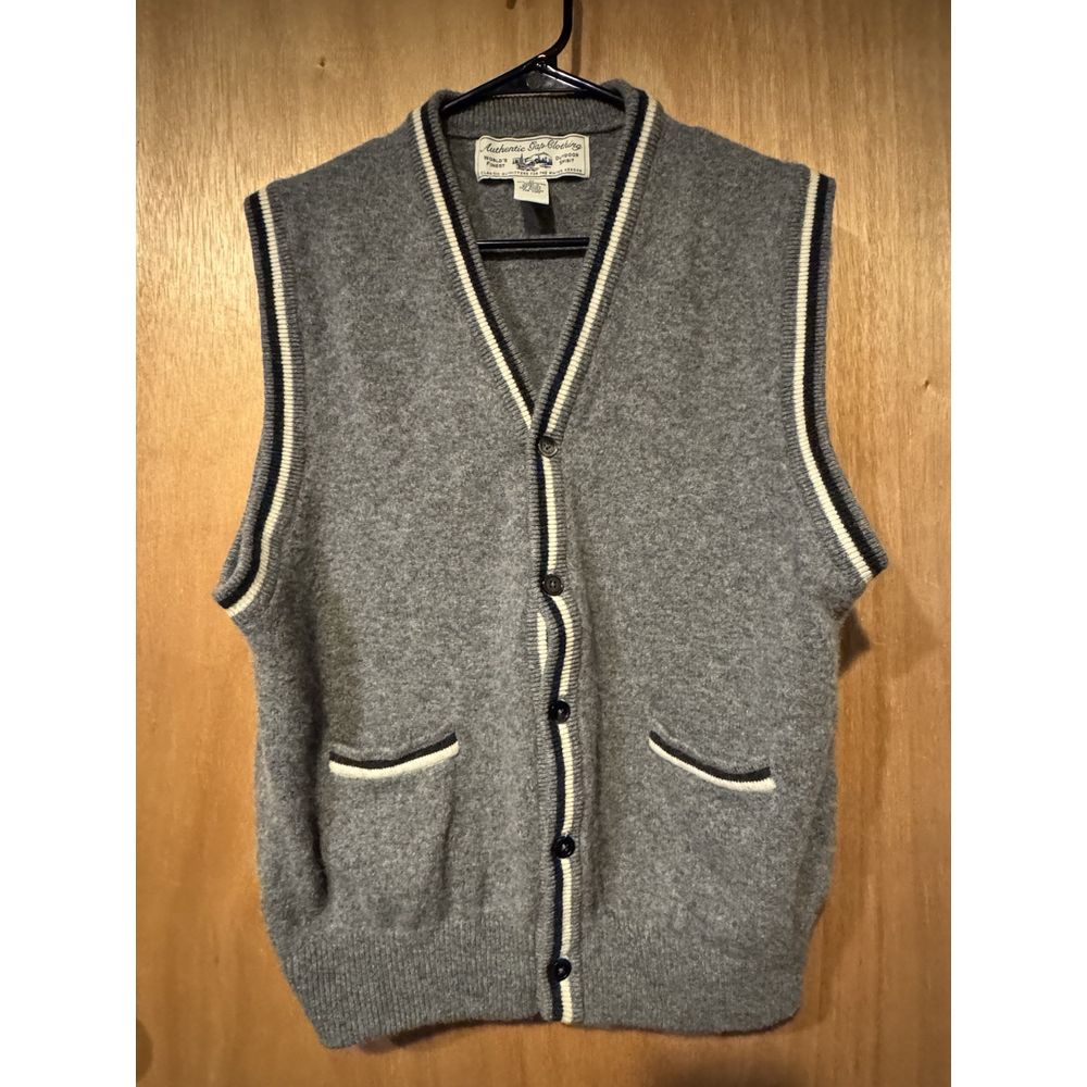 Gap Vintage Medium Wool Cardigan Vest Gpa