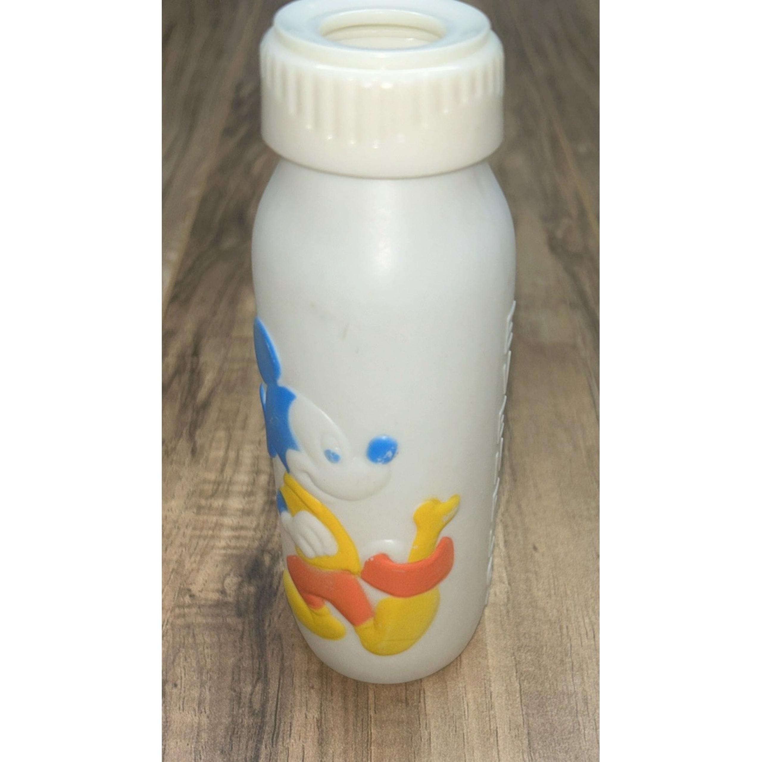 Evenflo Vintage Walt Disney Mickey Mouse Pluto Baby Bottle USA Made Ohio 1984