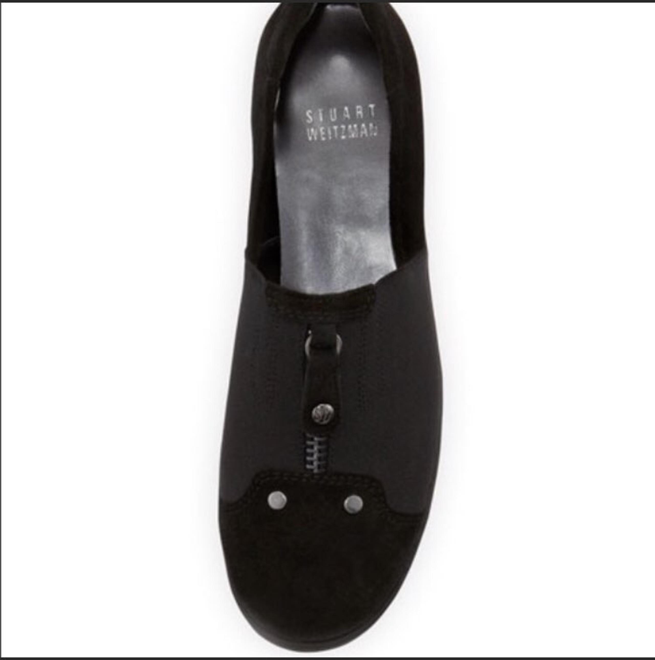 Stuart Weitzman Suede Pull On Loafer