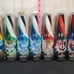 6 GLASS EMPTY BOTTLES OF CORONA BEER MEXICAN SOCCER LEAGUE TEAMS