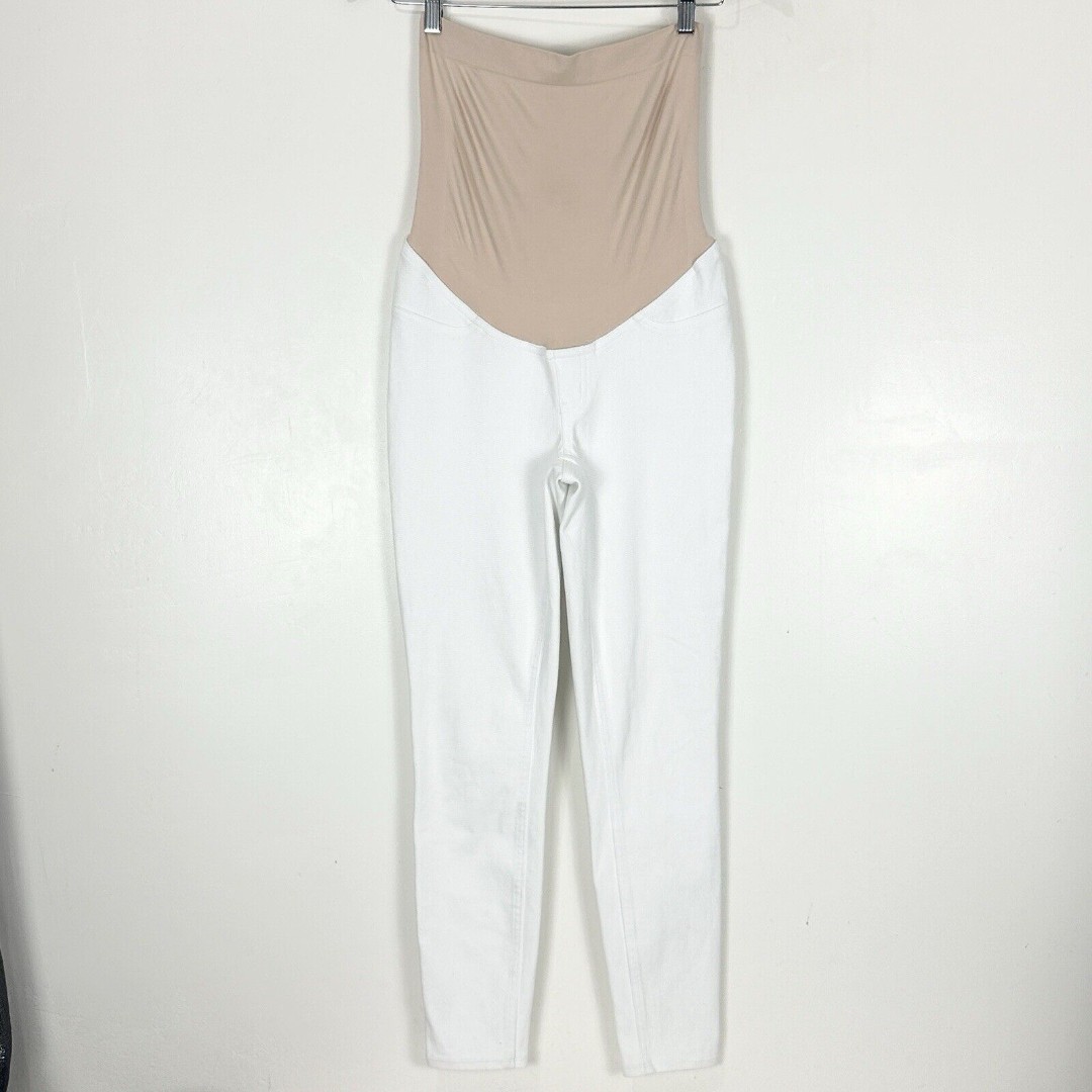 Spanx Mama Ankle Jean-ish® Leggings White Size M Maternity Over the belly