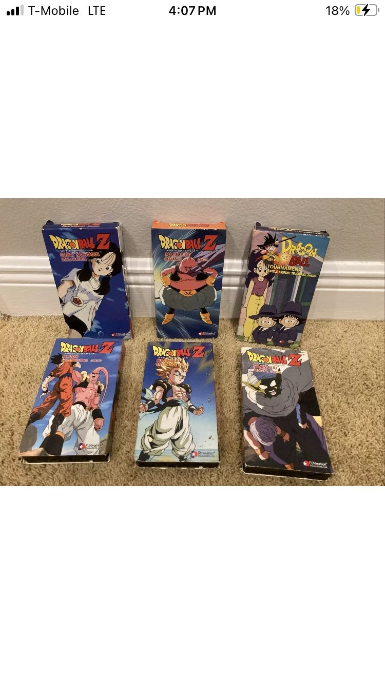 Dragon Ball Z VHS Lot of 6! Rare