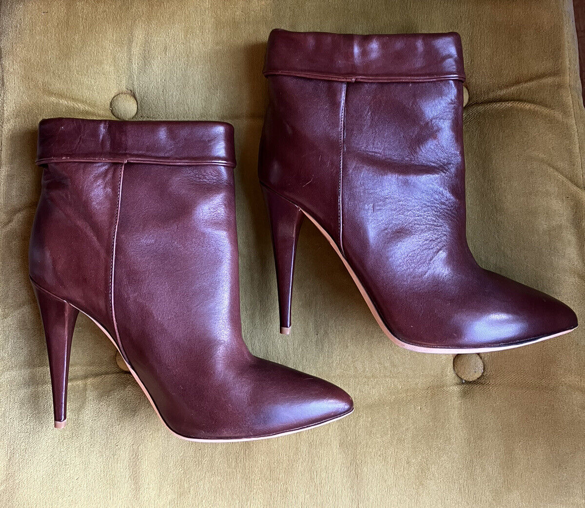Loeffler Randall Emory Boots Booties Rich Chocolate Color Made in Italy Sz 10