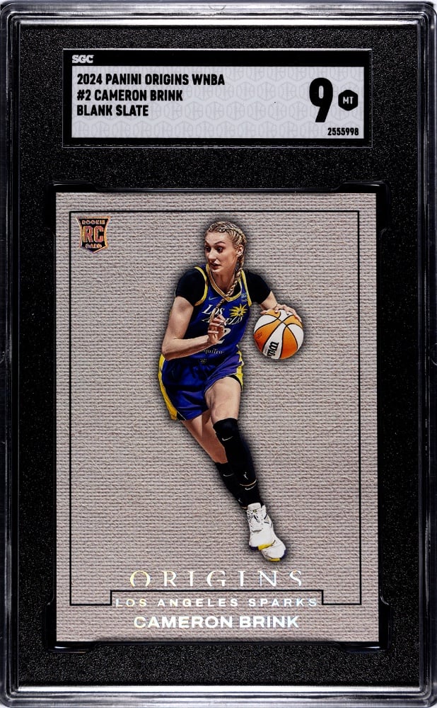 2024 Panini Origins WNBA Cameron Brink RC – Blank Slate SSP – SGC 9 Mint –