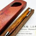 【Brass Pipe】Koguchi Workshop Sharpen Pencil Wedge Pear Burl Wood Shaft Pen