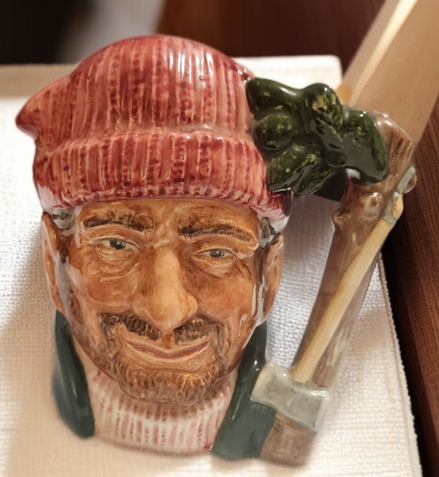 Royal Doulton Character Jug The Lumberjack 1966 Made in England Great Condition
