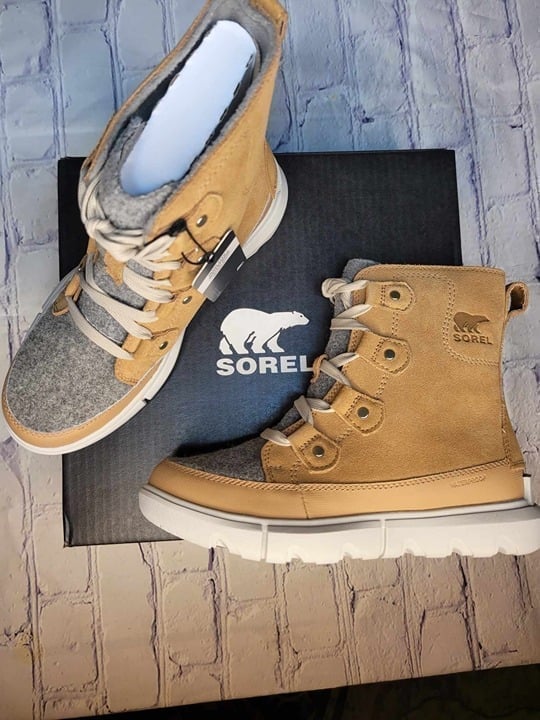 Sorel Explorer Next Joan WP Tawny Buff, Moonstone Women's 6.5