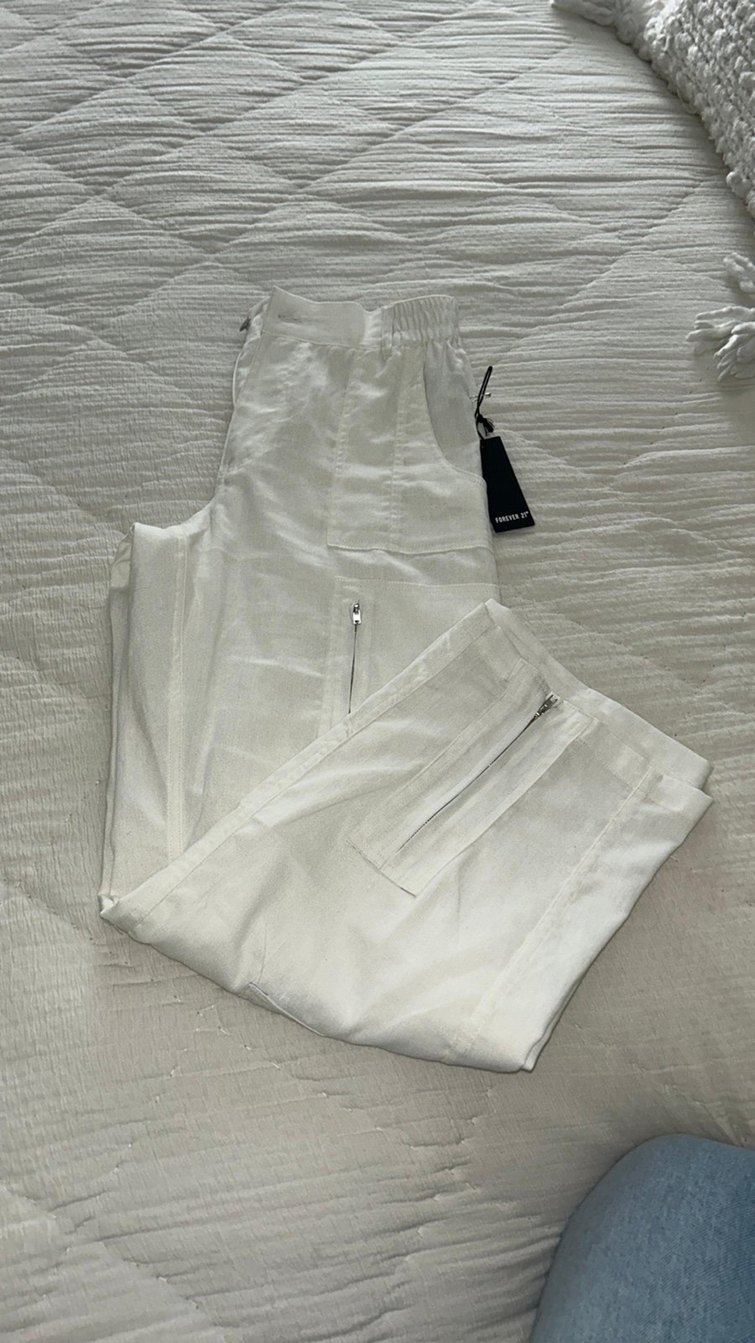 FOREVER 21 linen cargo pants