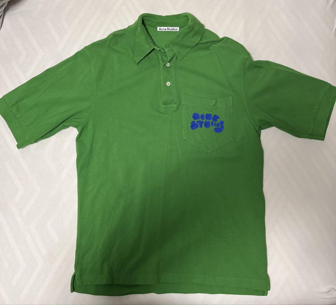 無料発送 Bubble STUDIOS ACNE Logo XXS Rare Polo, トップス