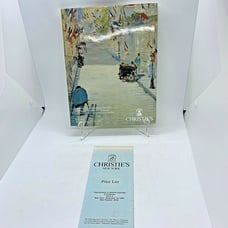 Christie's Important Impressionist Art Paul Mellon Auction 1986 with Price Sheet