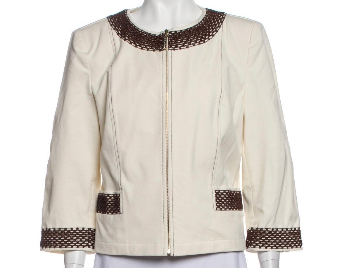 St John Evening Jacket Size M Full zip