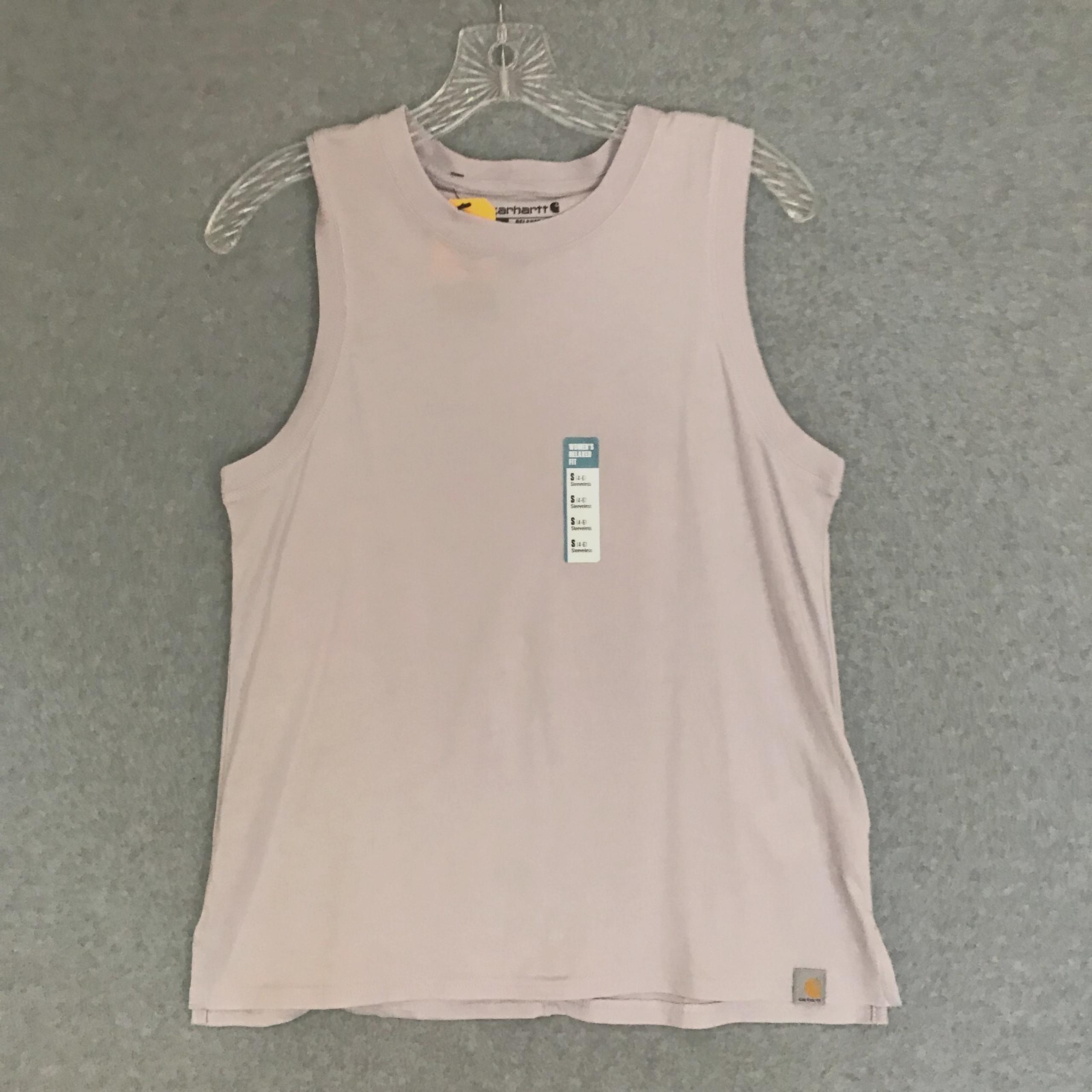 NEW! Carhartt Womens Tank Top Small 4-6 Relaxed Fit Lavender Sleeveless NWT