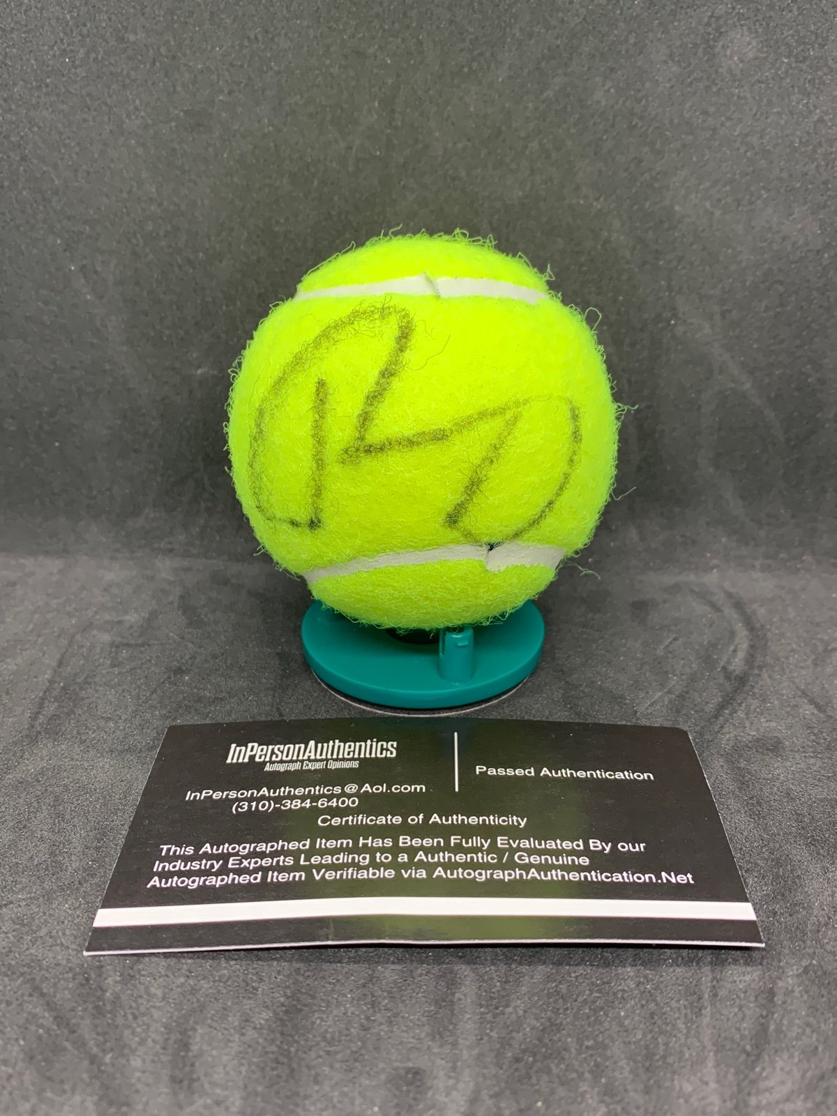 Signed tennis ball