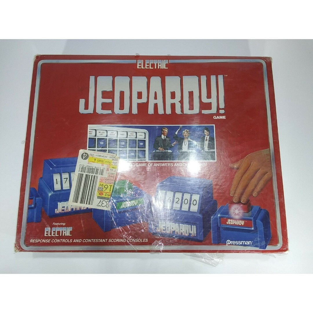 Vintage Electric Jeopardy Game by Pressman 1987 NEW SEALED Alex Trebek Q&A