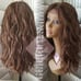 Sexy ombre human hair lace wavy wig