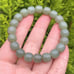 10mm barrel shape natural green jade bracelet