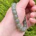 10mm barrel shape natural green jade bracelet