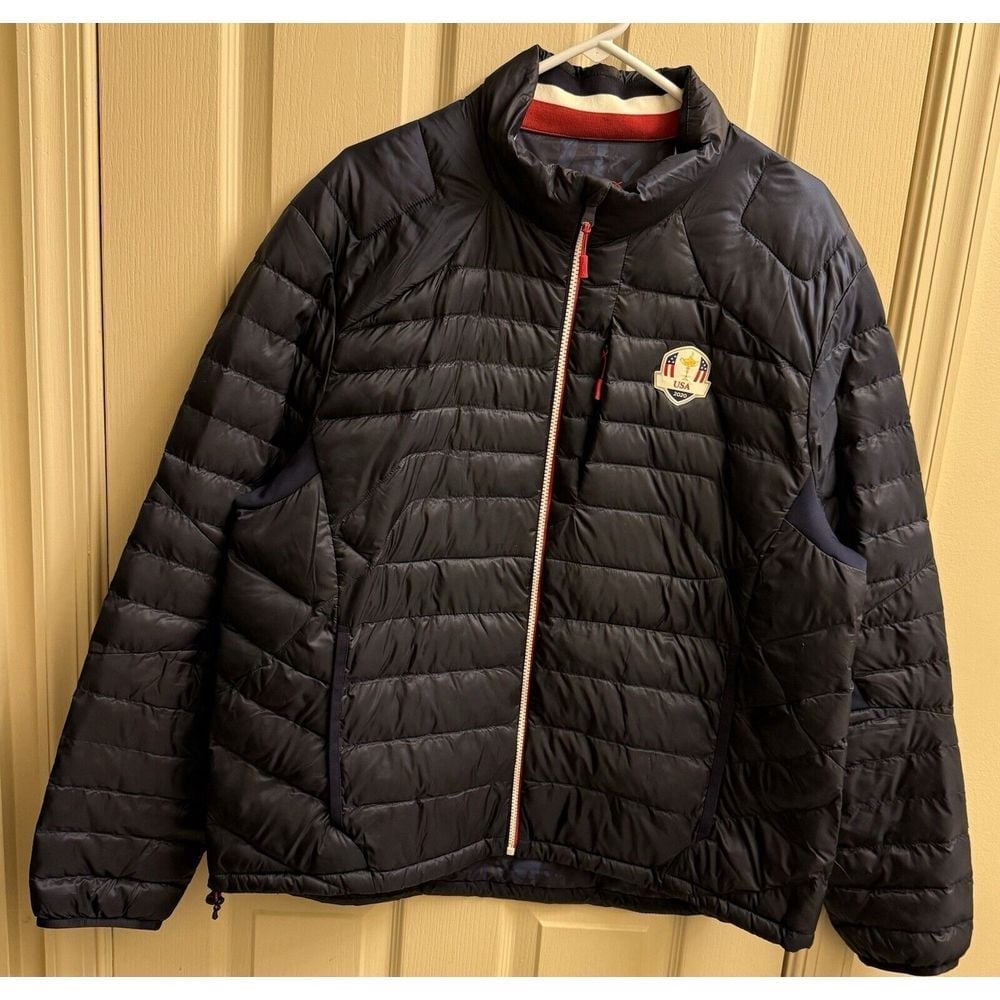 U.S. 2020 RYDER CUP RLX RALPH LAUREN MENS Water Repellant JACKET SIZE XL Navy