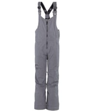 Obermeyer Girls' Anya Bib Pants Grey Zipper Water Repellent Size Medium MINT