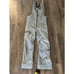 Obermeyer Girls' Anya Bib Pants Grey Zipper Water Repellent Size Medium MINT