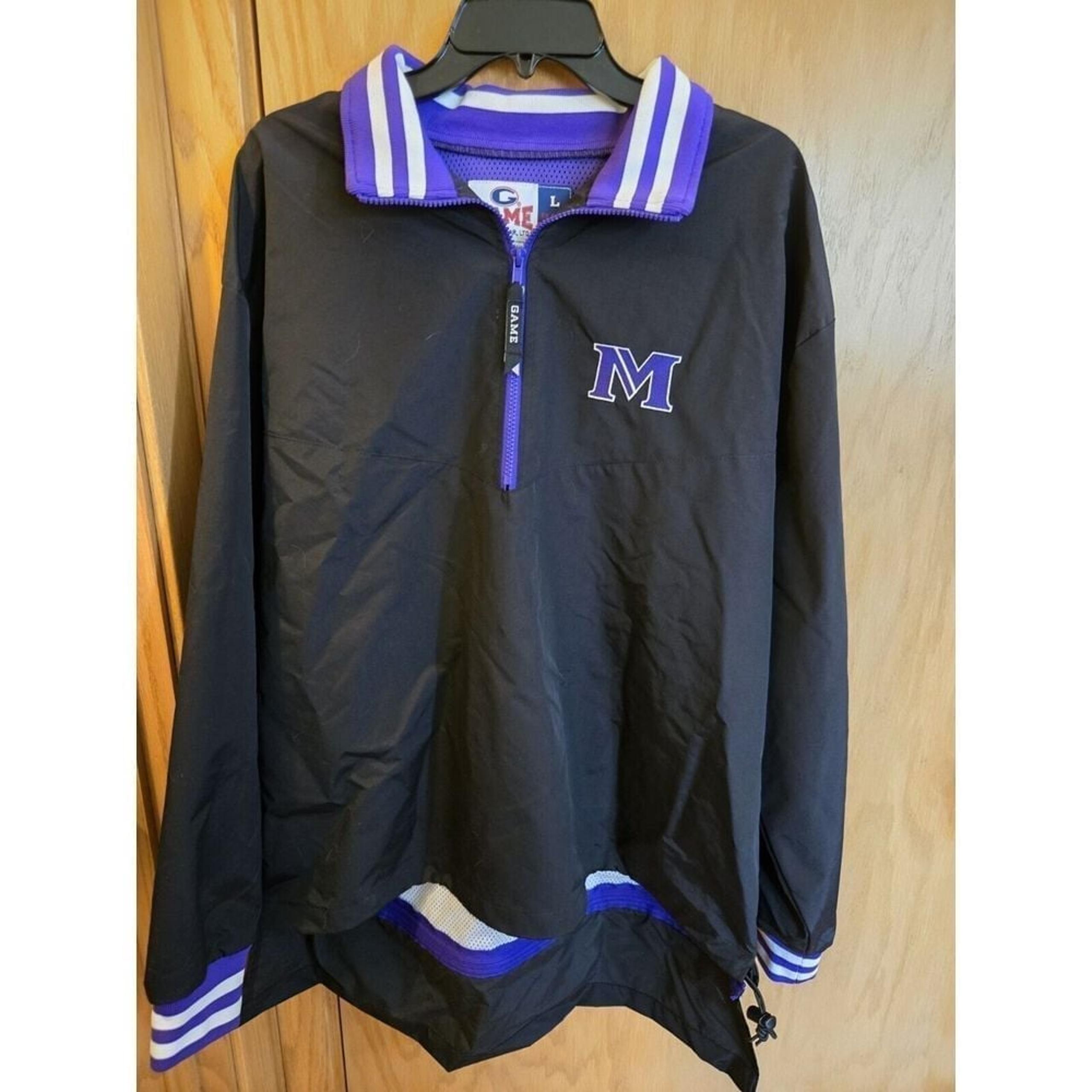 The Masters School Gear Quarter Zip Rain Jacket Large Panthers